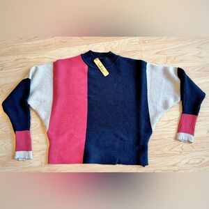 Brand new tapered mock neck sweater. XL